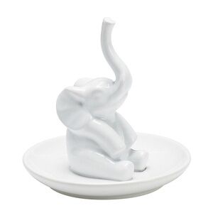 Pottery Barn Ceramic Elephant Jewelry Organizer Ring Dish